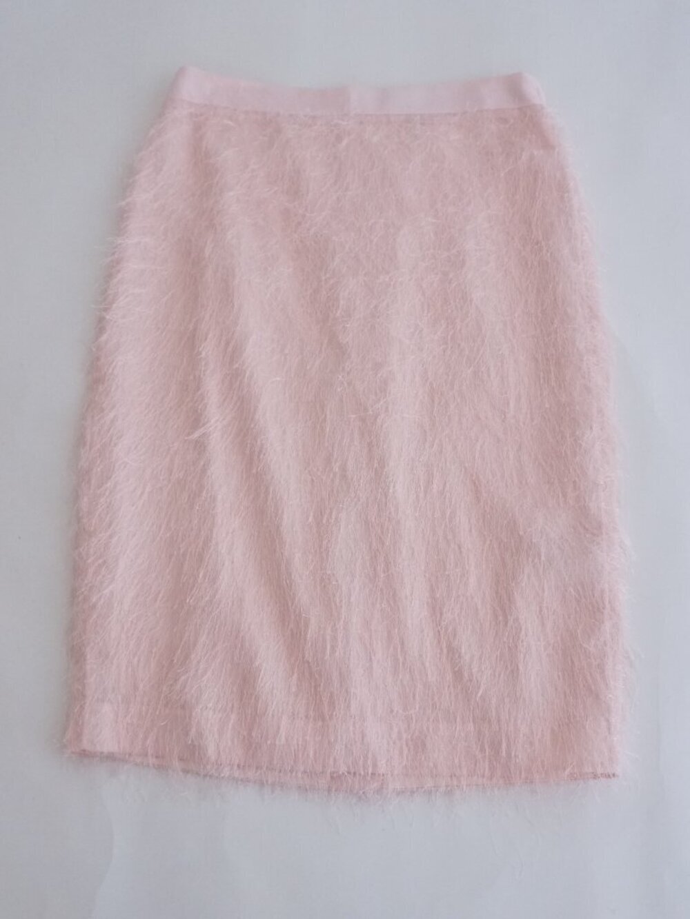 Banana Republic Pink Fuzzy Textured Solid Soft Knit Straight Mini Skirt S